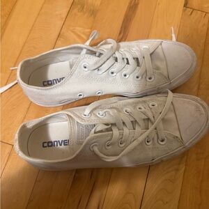 Converse White Canvas Sneakers
